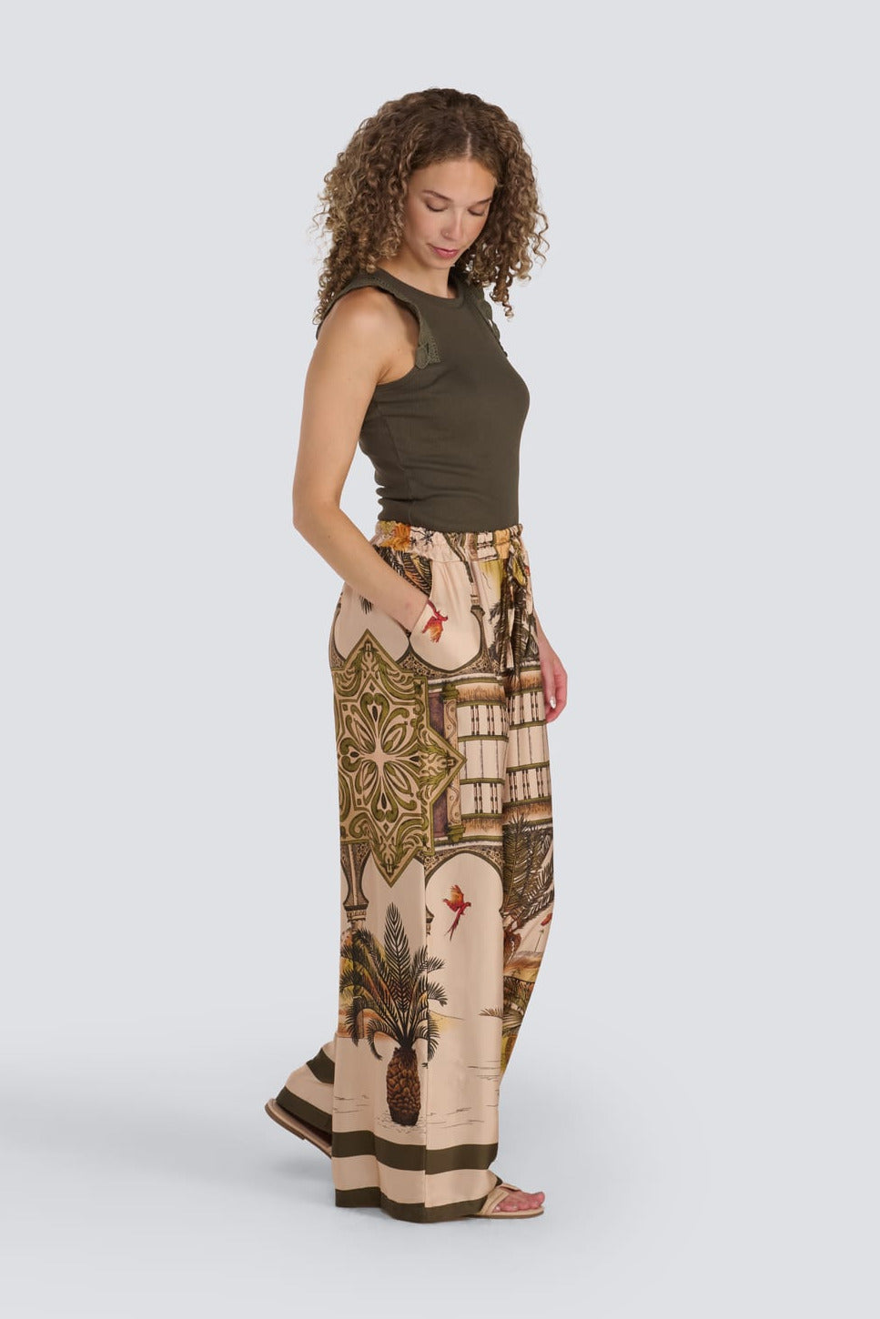 White Lotus Silk Pant