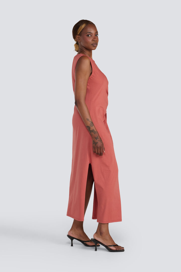 Round Neck Side Knot Dress