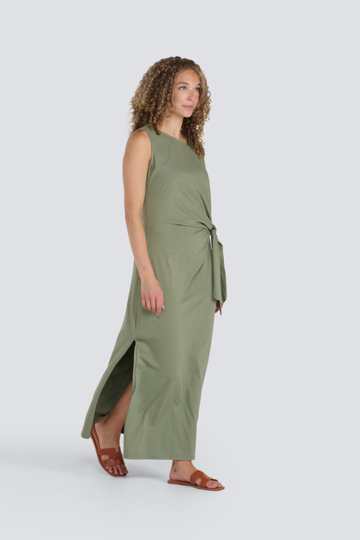 Round Neck Side Knot Dress