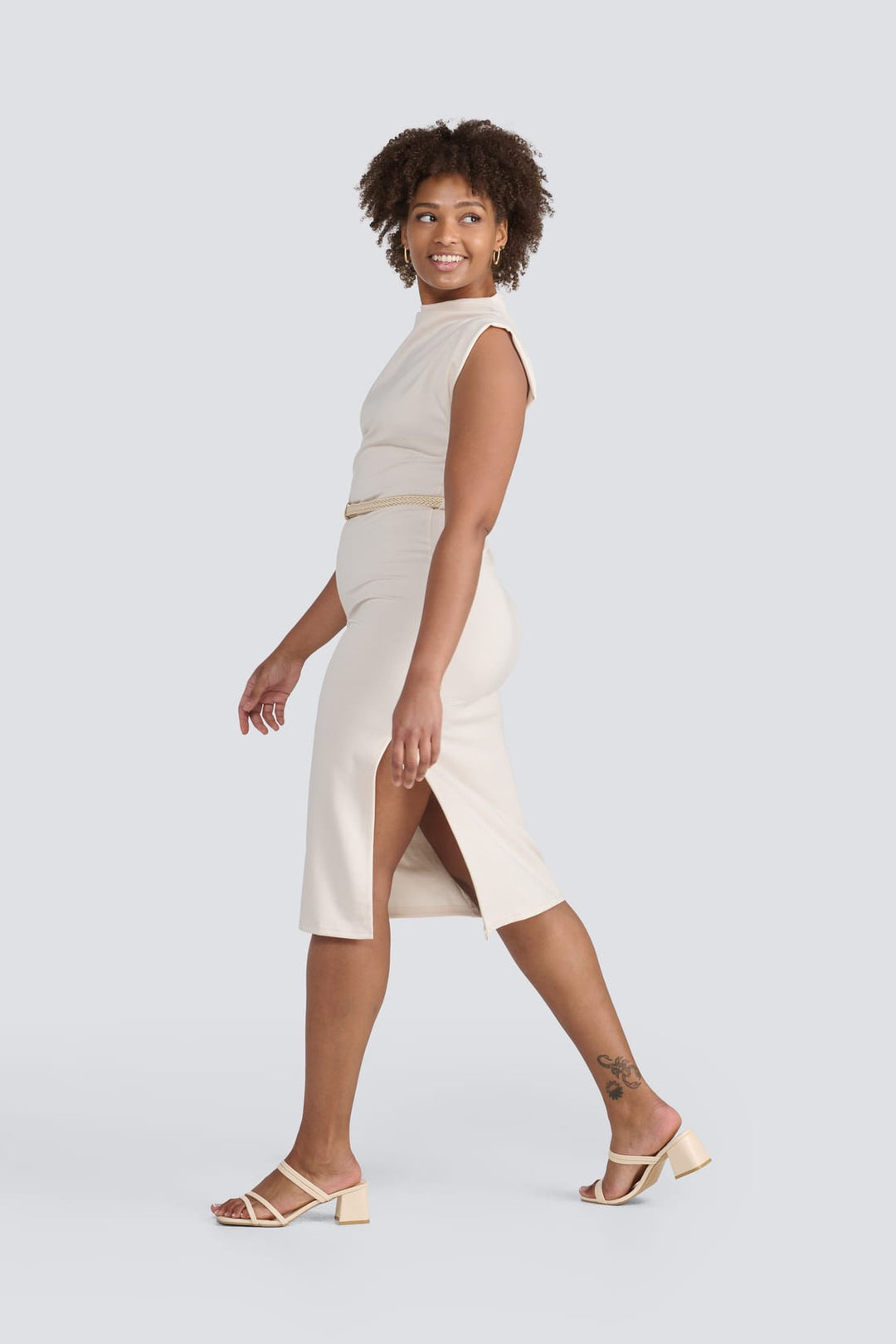 Funnel Neck Dress