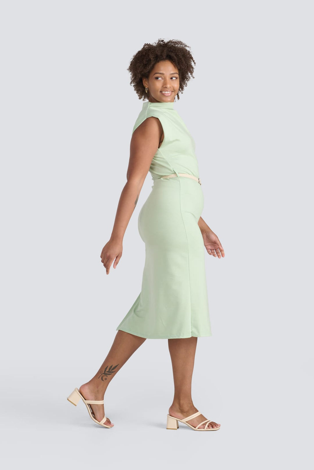 Funnel Neck Dress