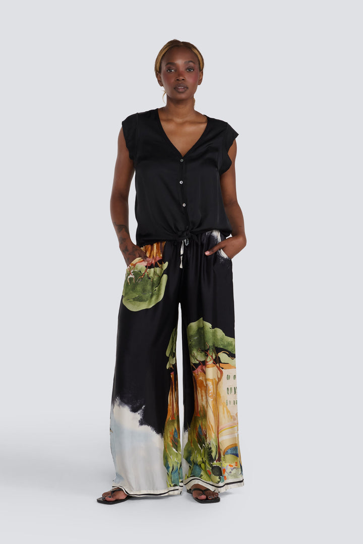 Button Front Blouse