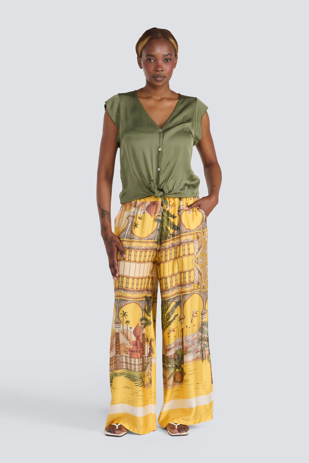Button Front Blouse