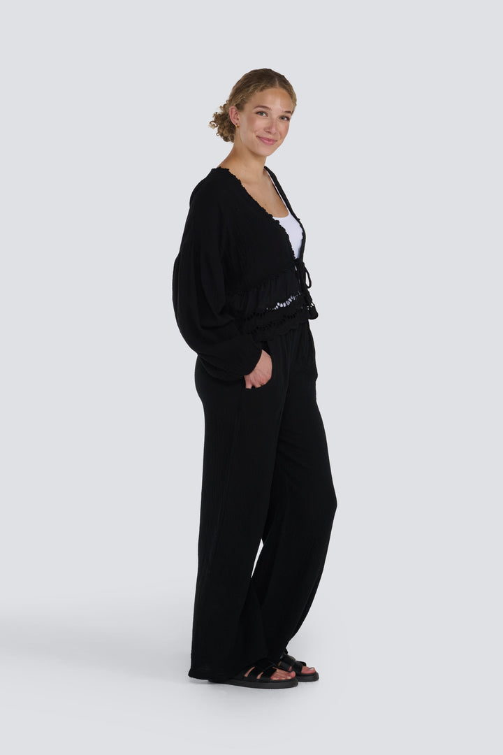 Waffle Drawstring Pant