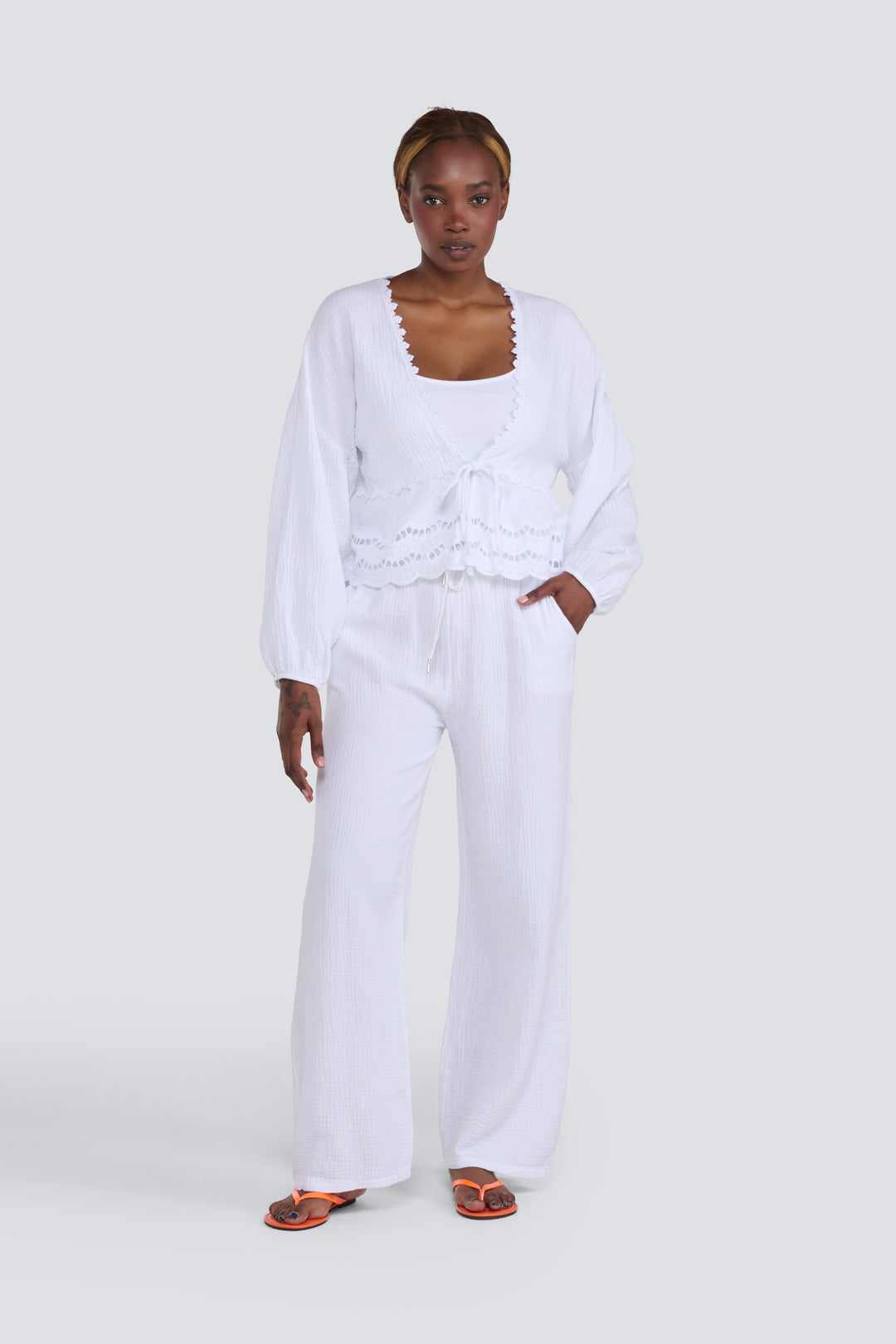 Waffle Drawstring Pant