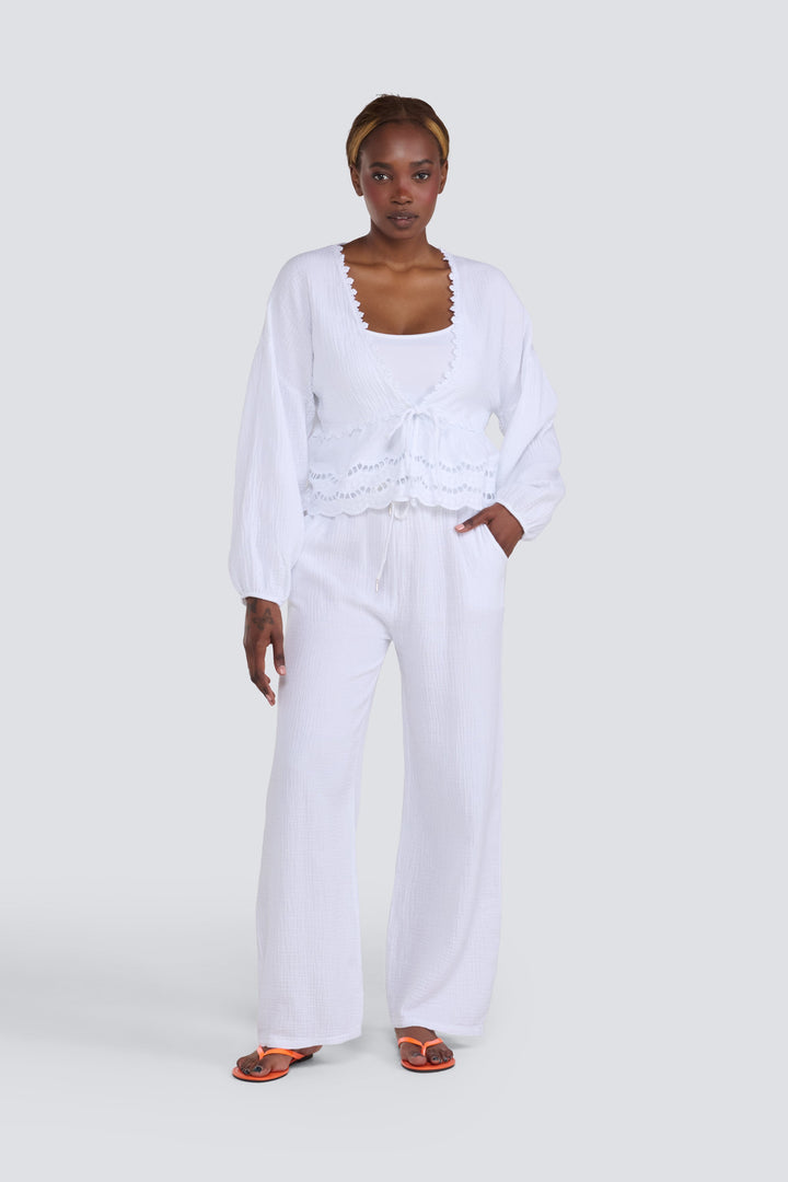 Waffle Drawstring Pant