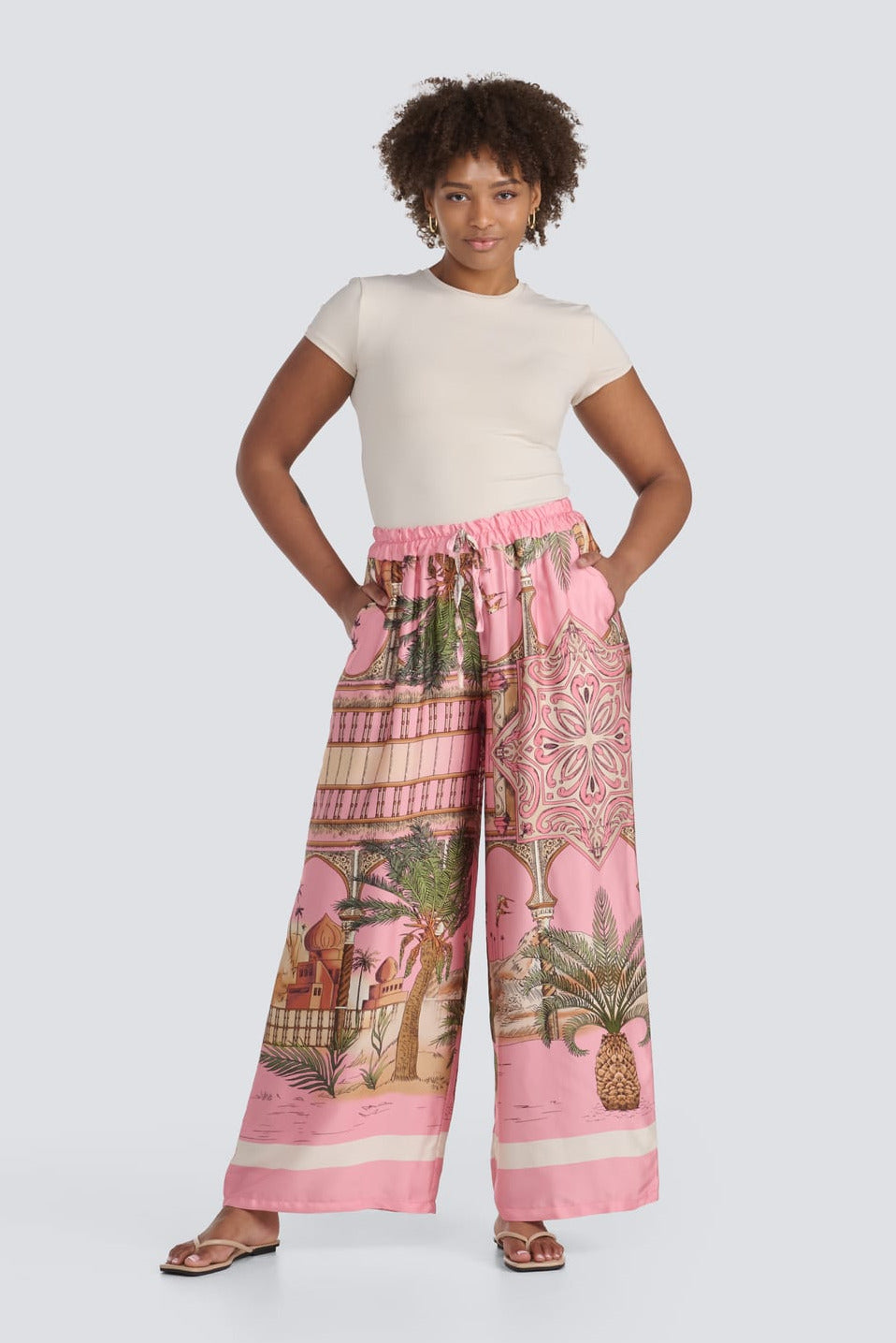 White Lotus Silk Pant