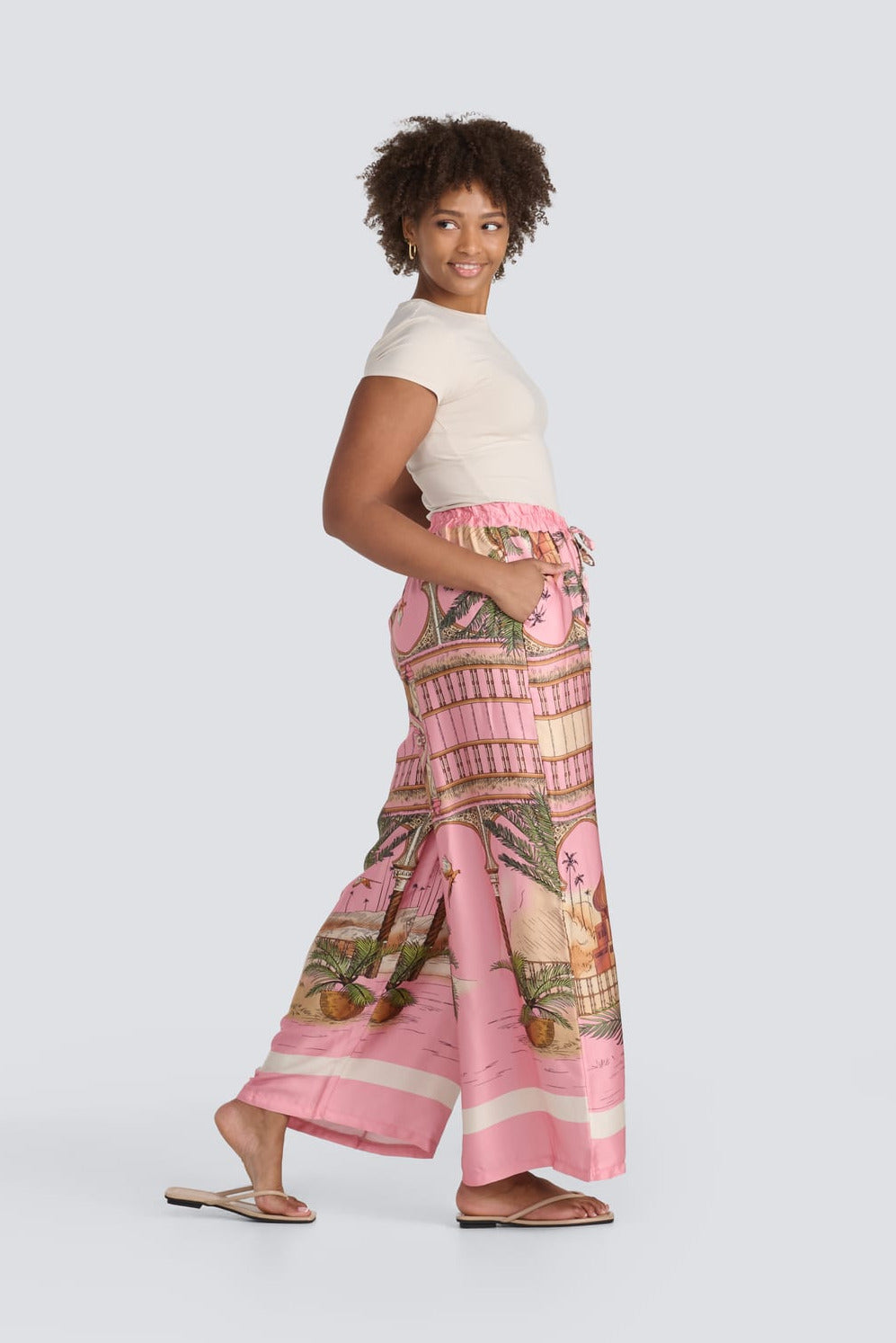 White Lotus Silk Pant