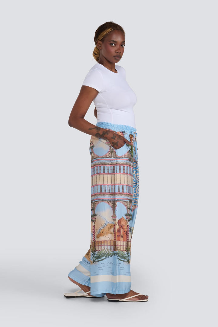 White Lotus Silk Pant