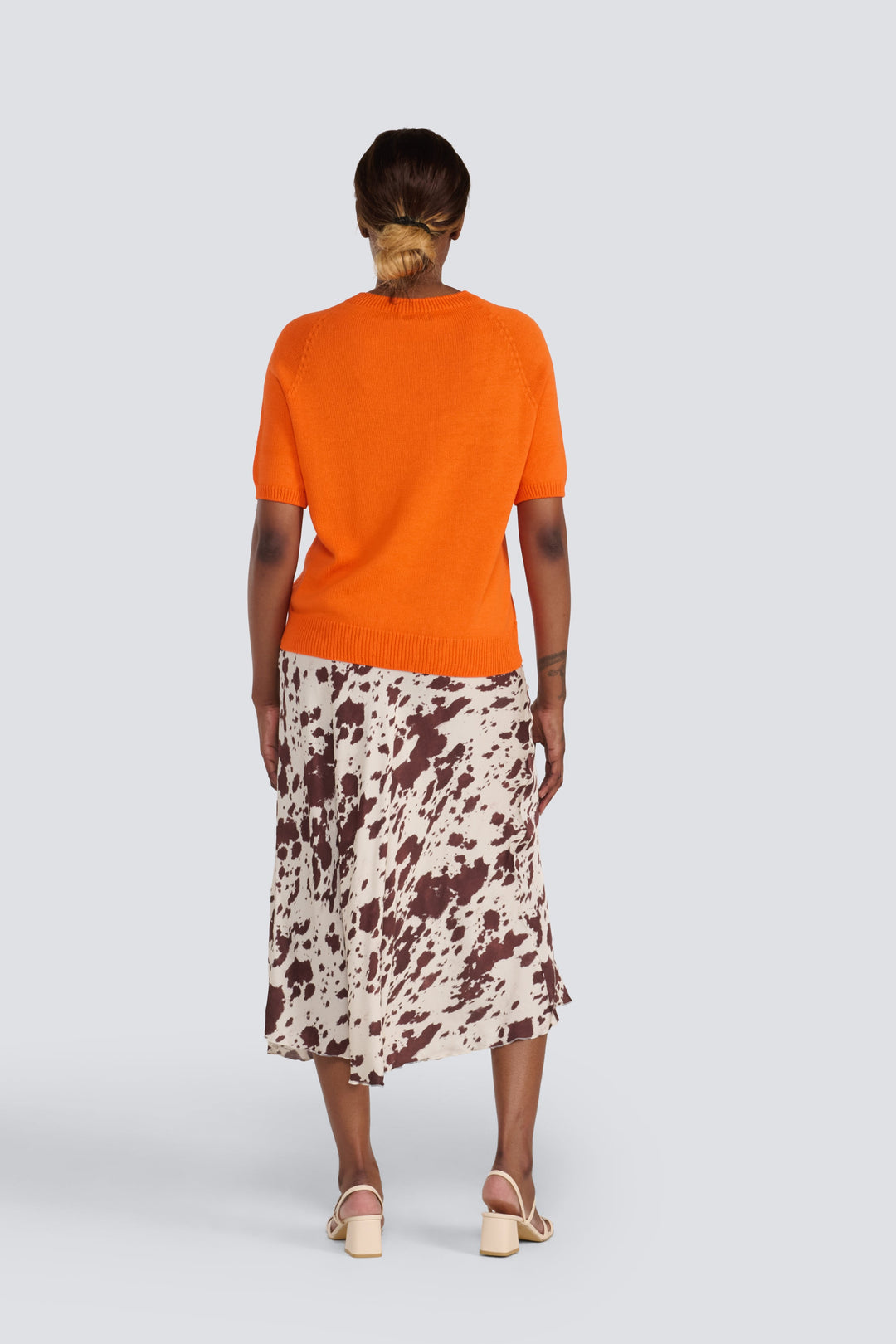 Viscose Cow Print Skirt
