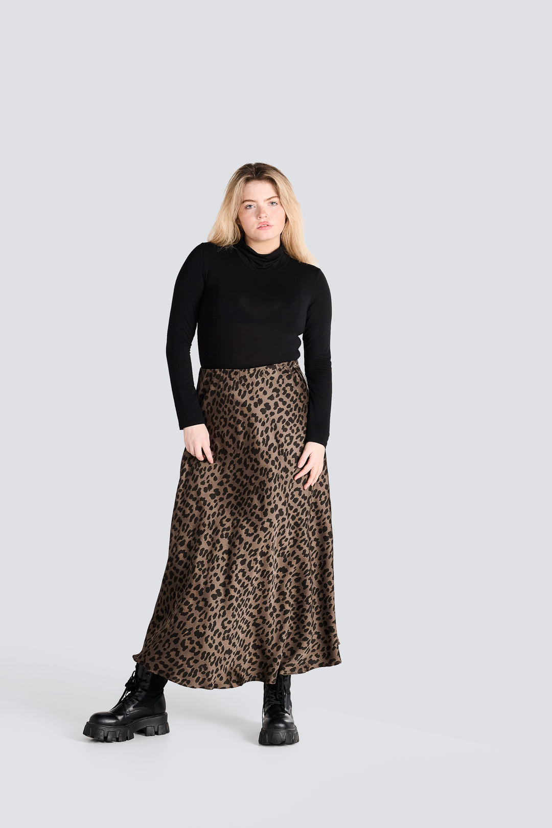 Leopard Print Maxi Skirt