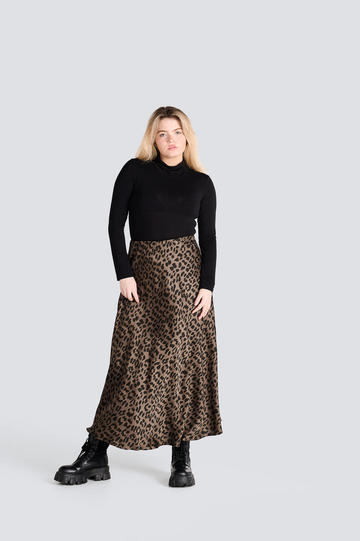 Leopard Print Maxi Skirt