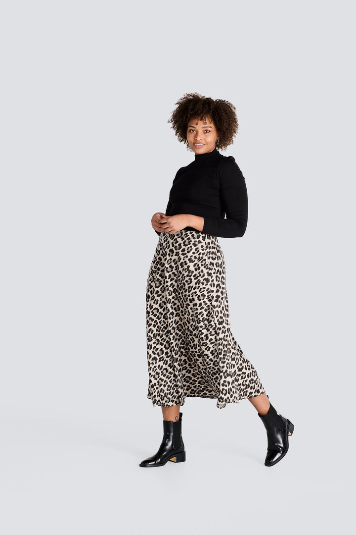 Leopard Print Maxi Skirt