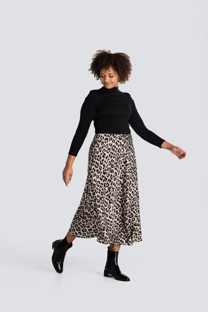 Leopard Print Maxi Skirt