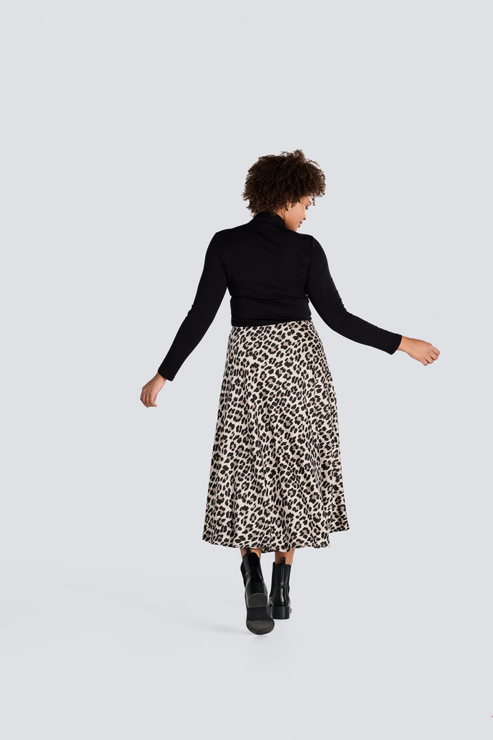 Leopard Print Maxi Skirt