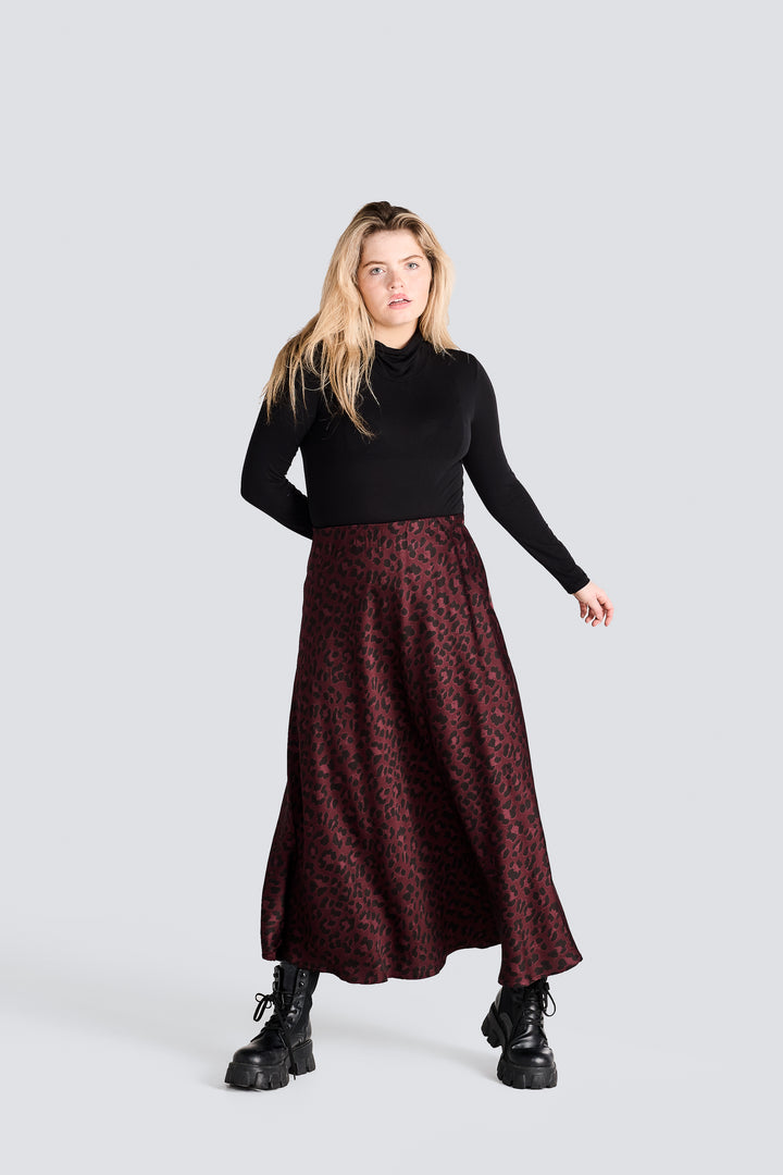 Leopard Print Maxi Skirt