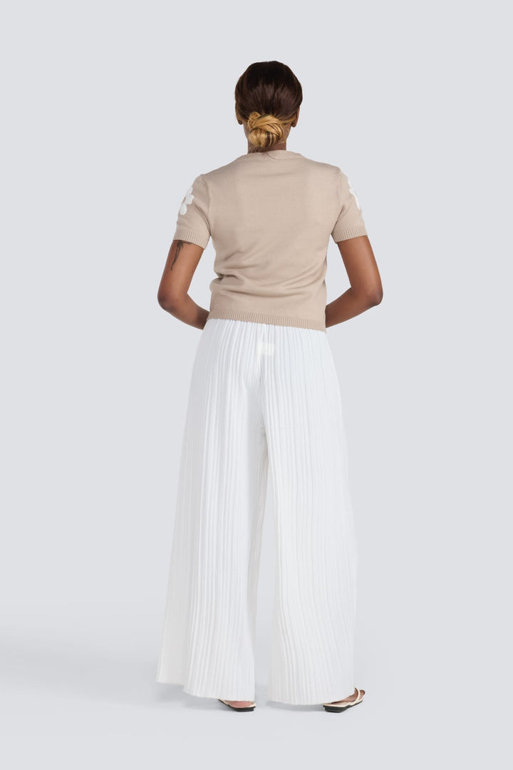 Short Sleeve Daisy Sweater