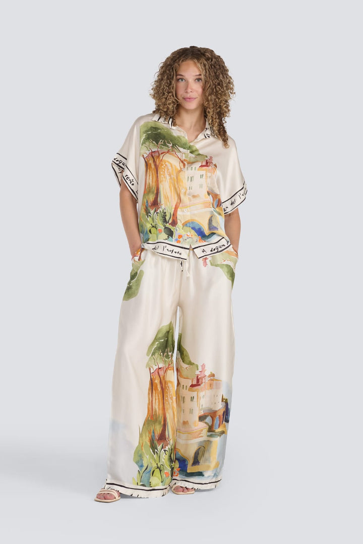 Printed Silk Shirt