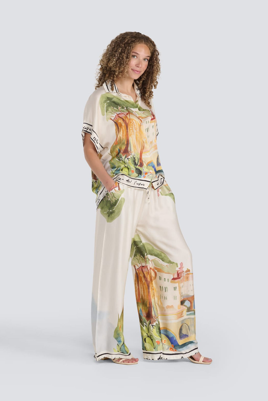Printed Silk Shirt