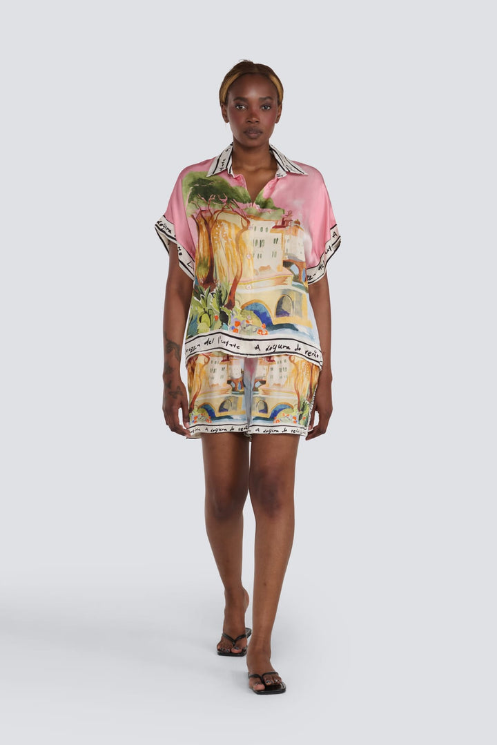 Printed Silk Shirt