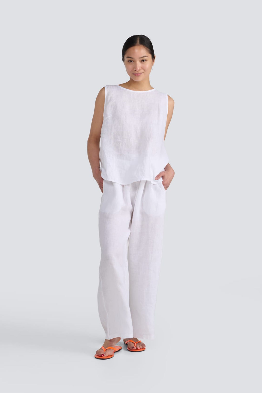 Button Back Linen Cami