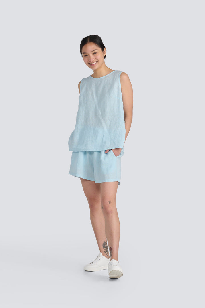 Button Back Linen Cami