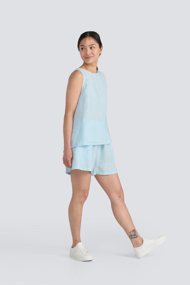 Button Back Linen Cami