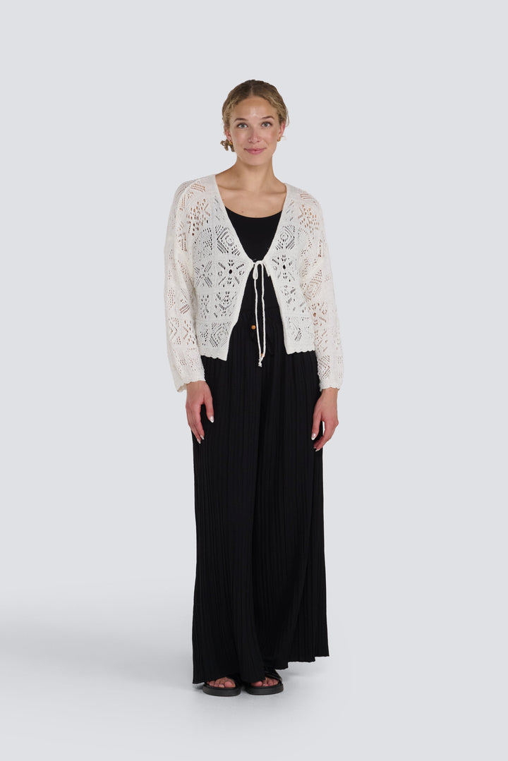 Crochet Tie Front Cardigan