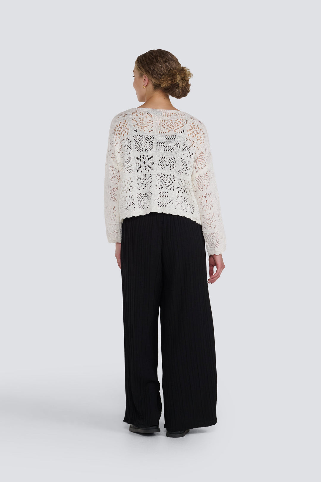 Crochet Tie Front Cardigan