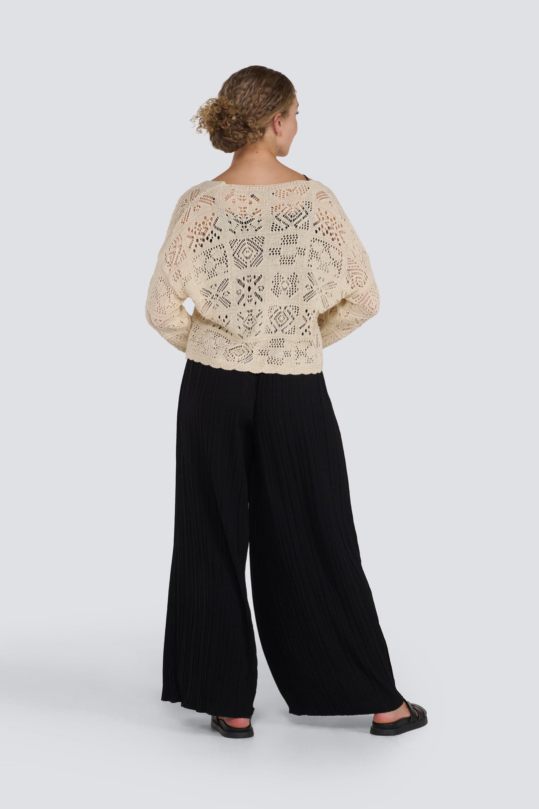 Crochet Tie Front Cardigan