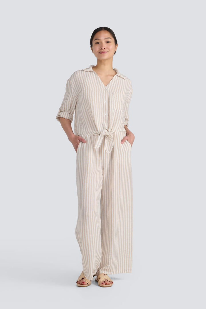 Stripe Drawstring Pant