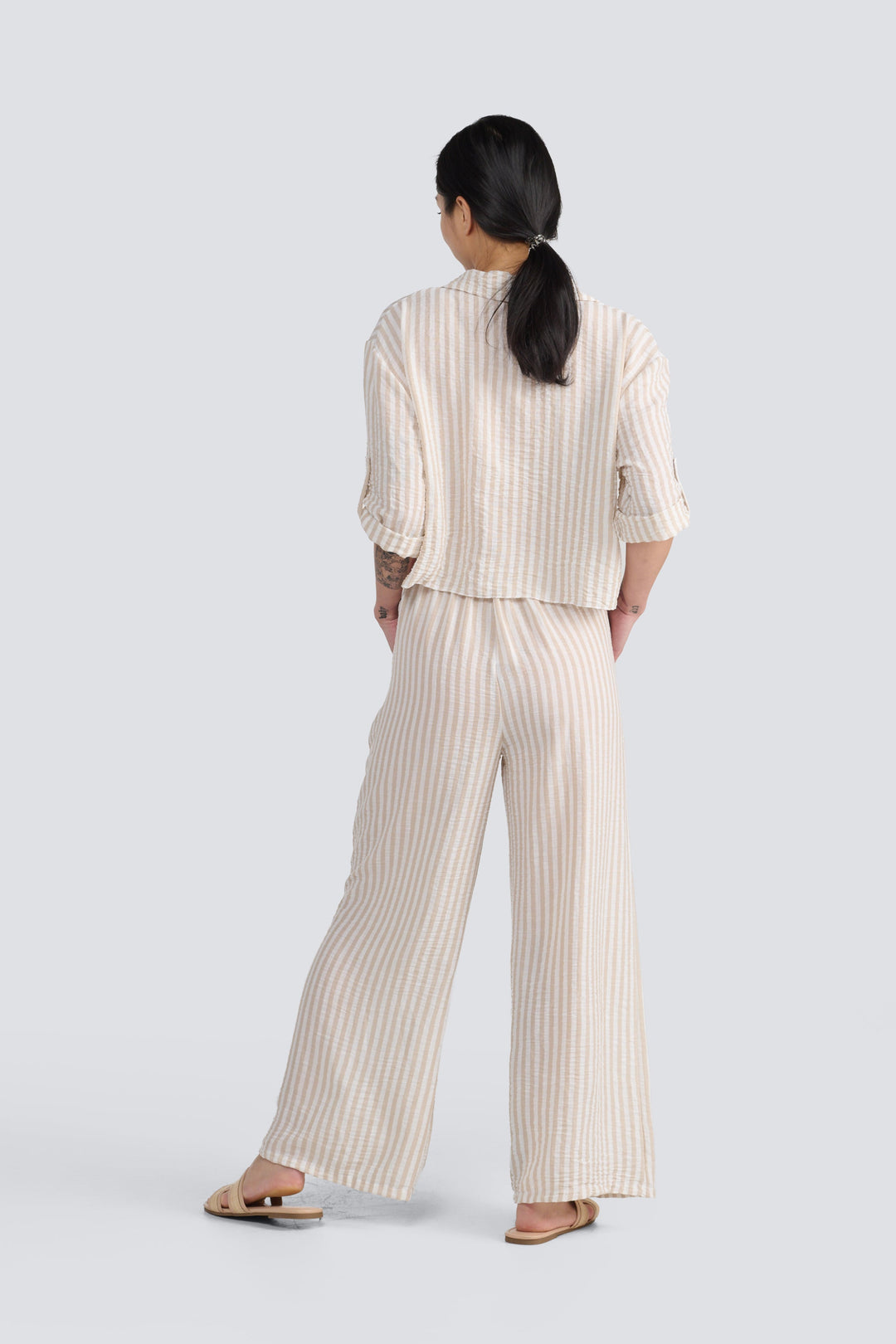 Stripe Drawstring Pant