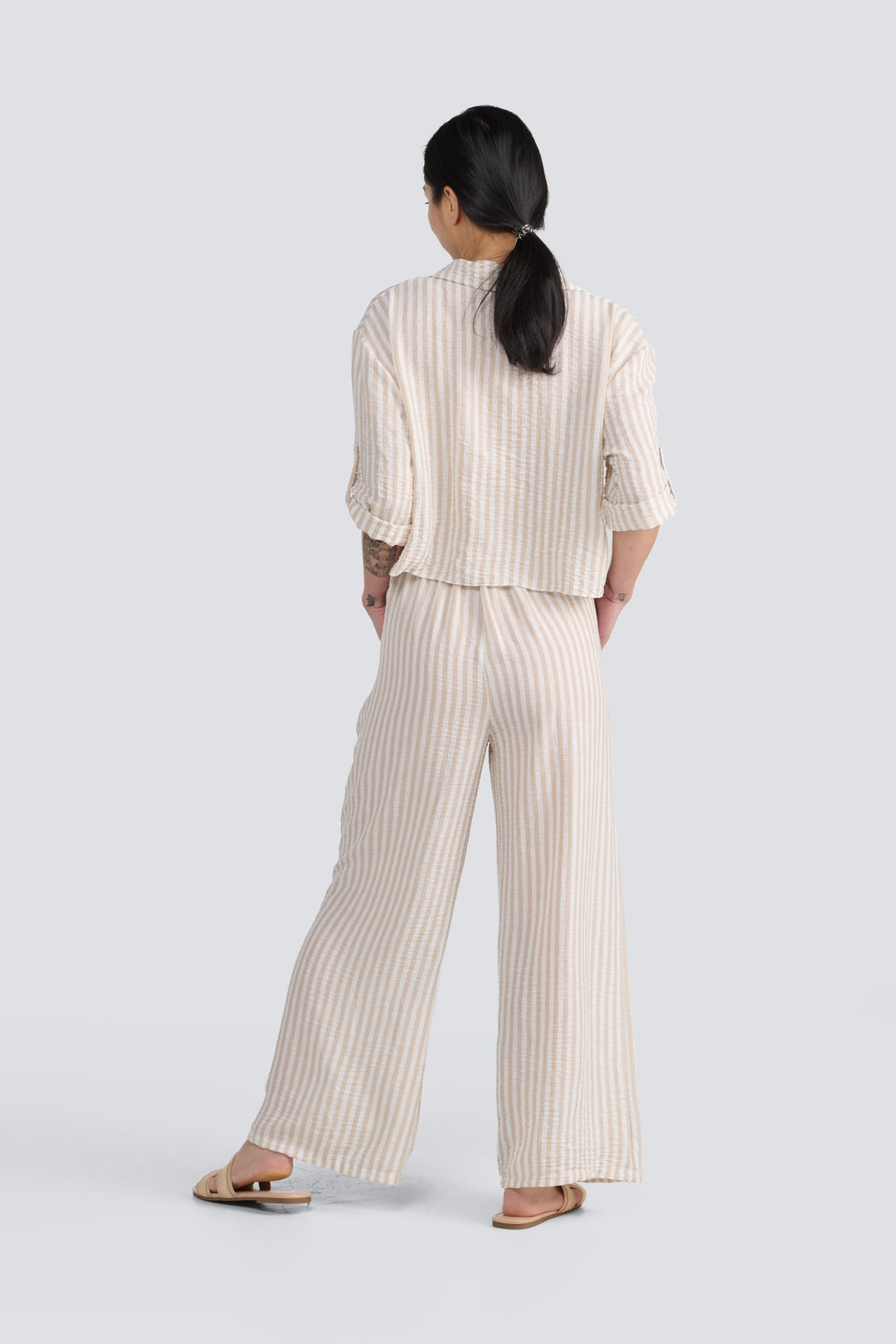 Stripe Tie-Front Shirt