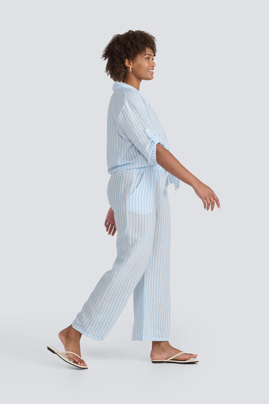Stripe Drawstring Pant