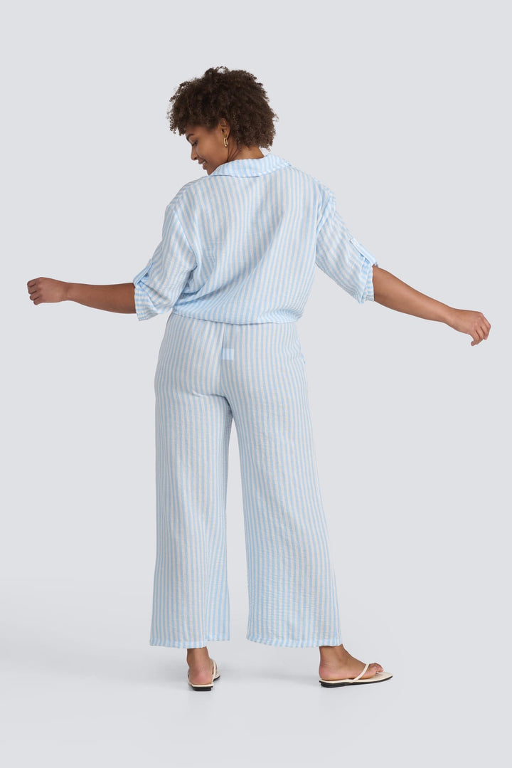 Stripe Tie-Front Shirt