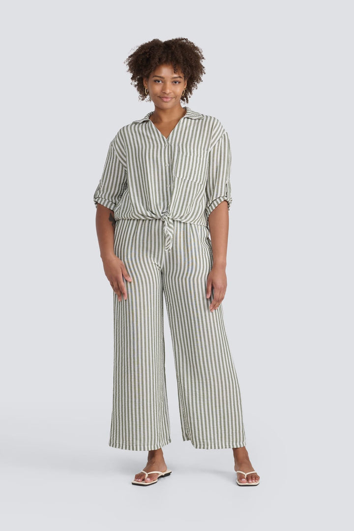Stripe Drawstring Pant