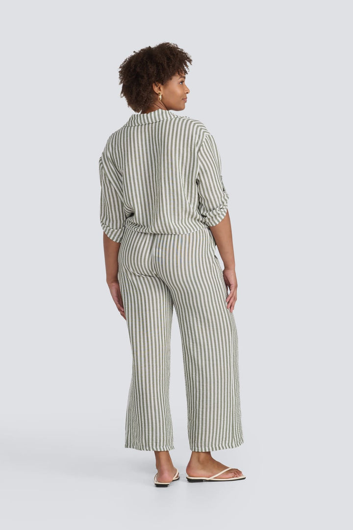 Stripe Tie-Front Shirt