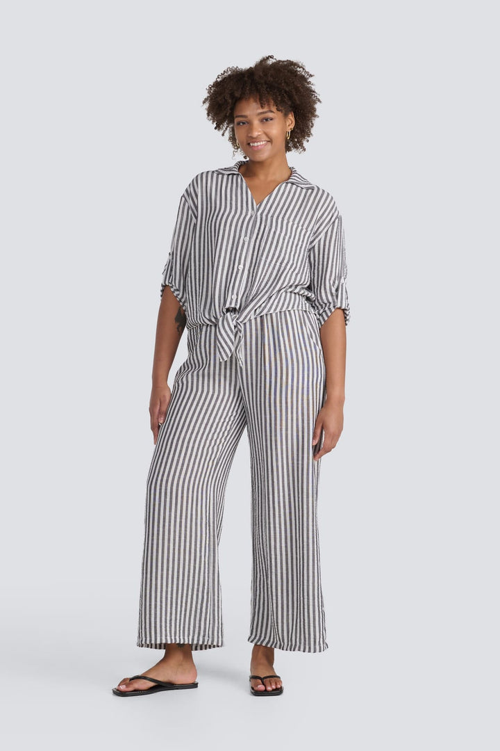 Stripe Drawstring Pant