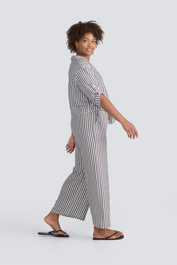 Stripe Tie-Front Shirt