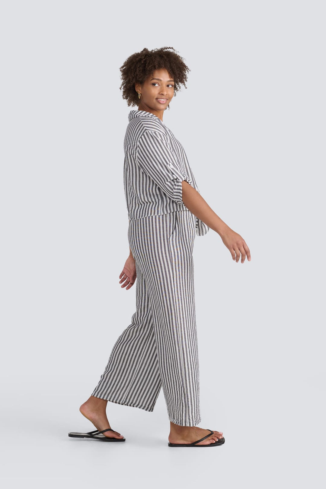 Stripe Drawstring Pant