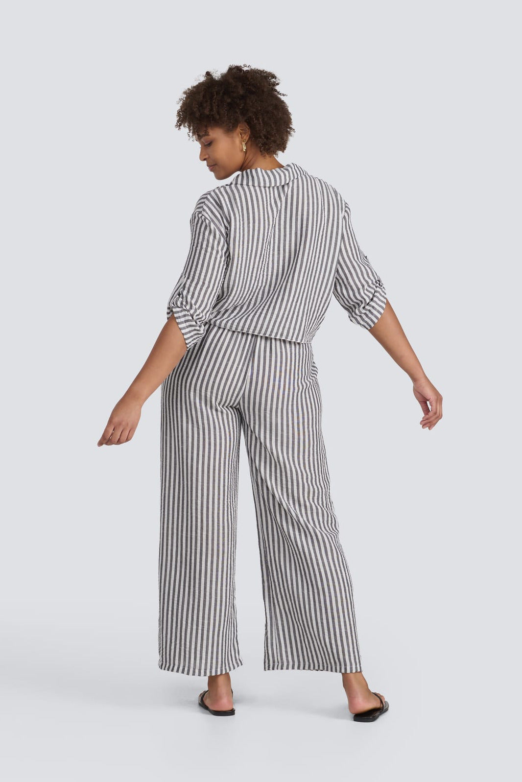 Stripe Tie-Front Shirt