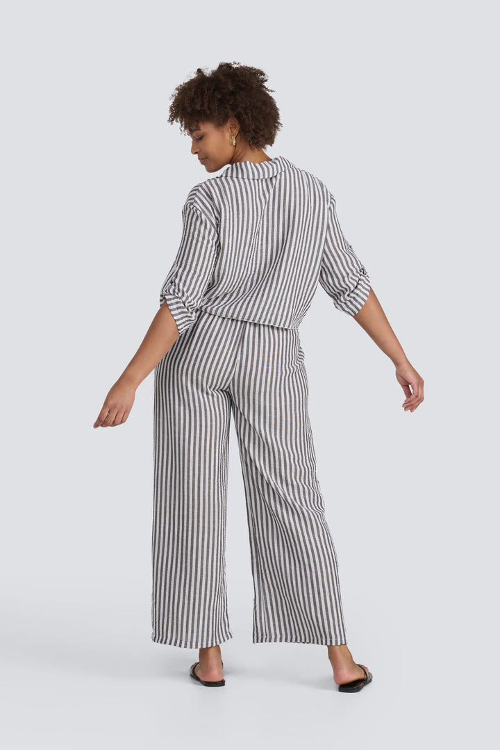 Stripe Tie-Front Shirt