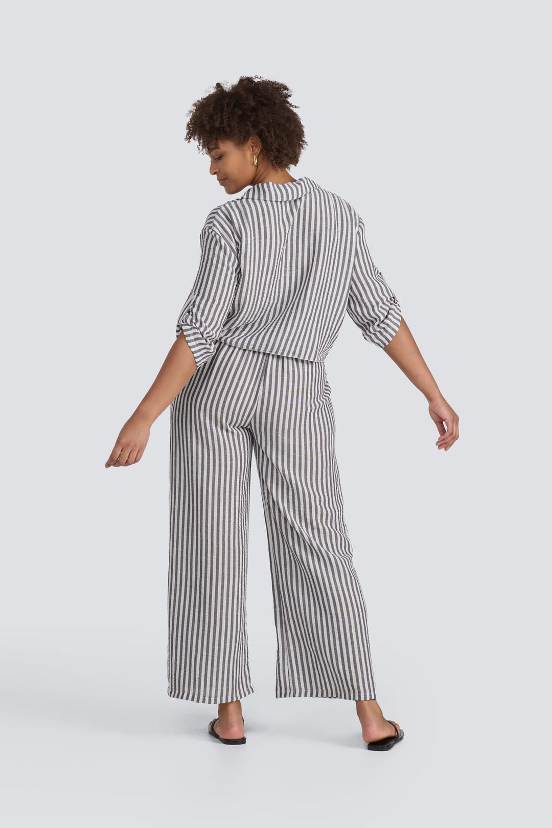 Stripe Drawstring Pant