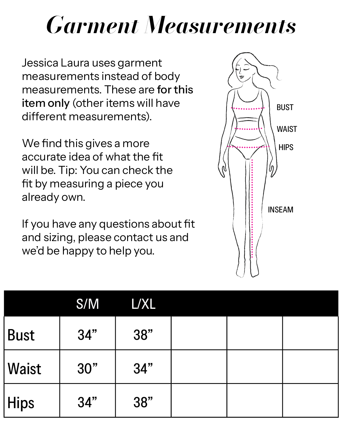 Round Neck Side Knot Dress size chart